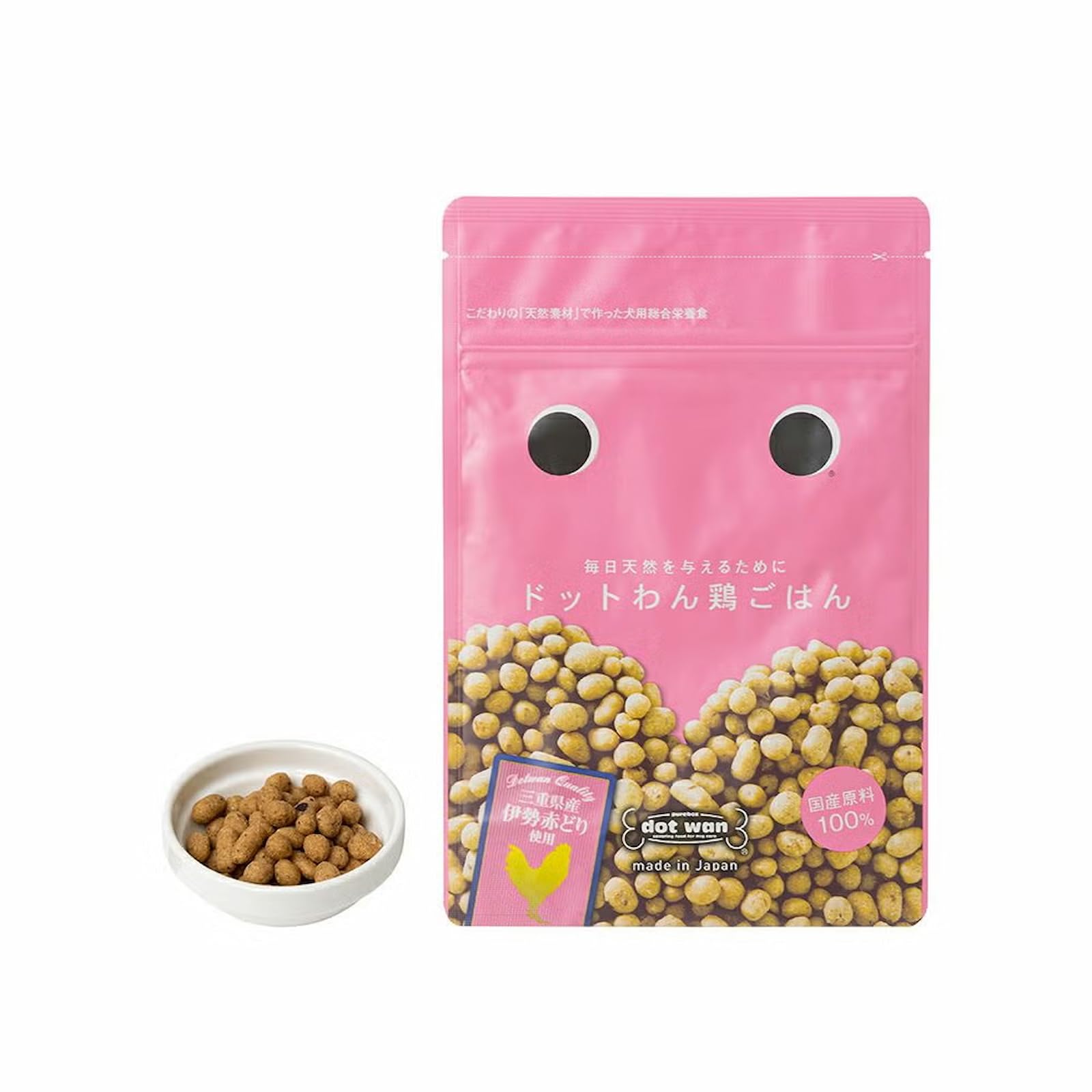 Amazon.co.jp: ドットわん 鶏ごはん 500g ドッグフード 国産 無添加